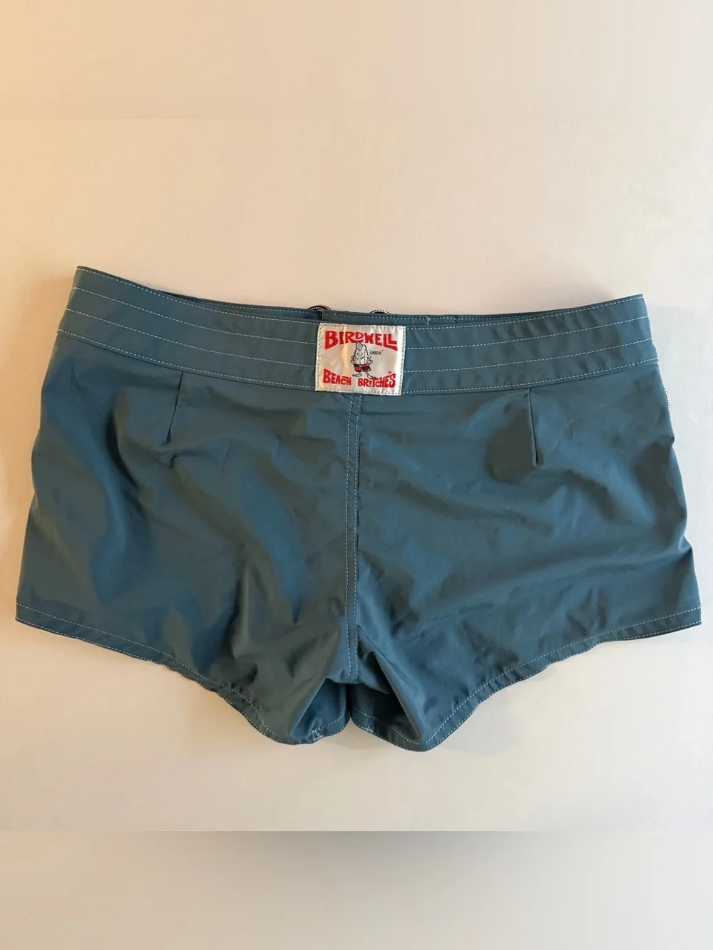 Birdwell Beach Britches 4” Trunks Women 10 USA MADE Cali Surf Beach Swim Shorts